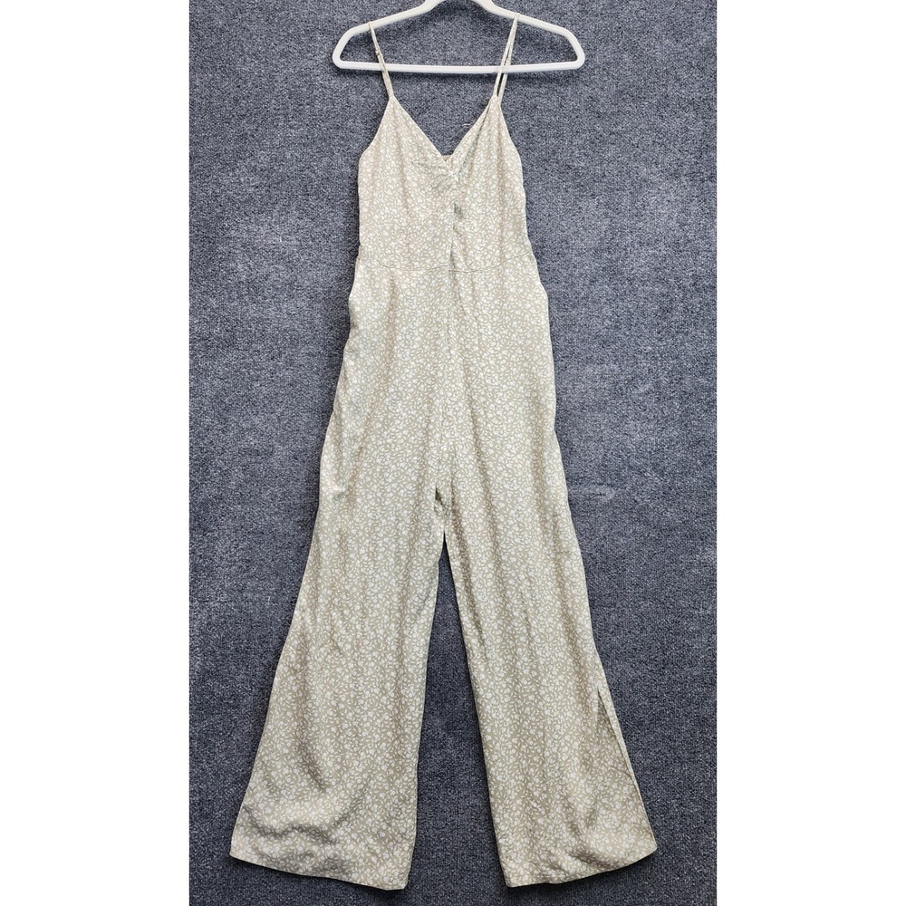Abercrombie & Fitch Women's Floral Wide Leg Boho Cottagecore Summer Jumpsuit S